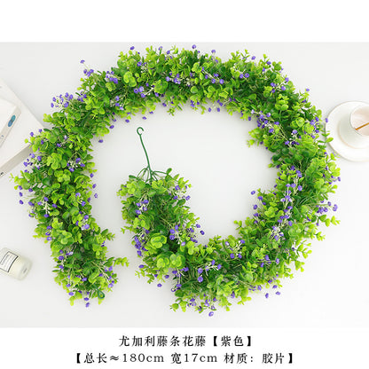 Artificial Babysbreath Eucalyptus Vine Simulation Flower Vine Home Wedding Decoration Fake Flowers Gifts