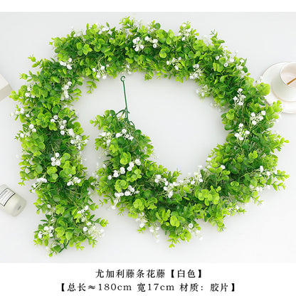 Artificial Babysbreath Eucalyptus Vine Simulation Flower Vine Home Wedding Decoration Fake Flowers Gifts