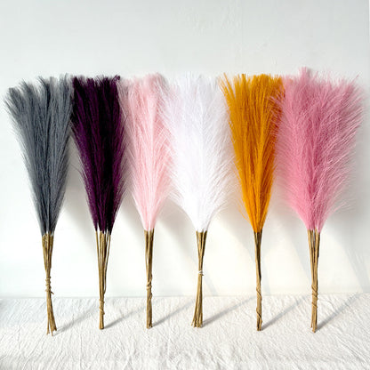 Artificial Pampas Grass, Fake Flower, Simulation Fur Plant, Home Wedding Party Decoration